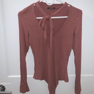 Fashion Nova Body Suit with tie